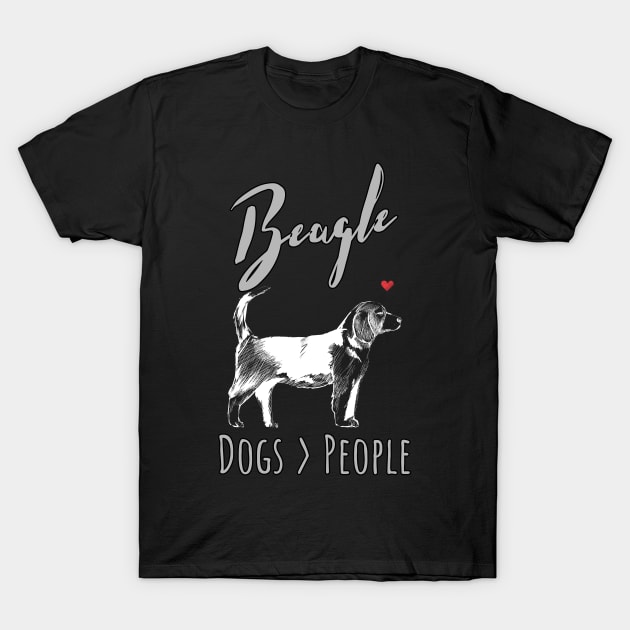 Beagle - Dogs > People T-Shirt by JKA